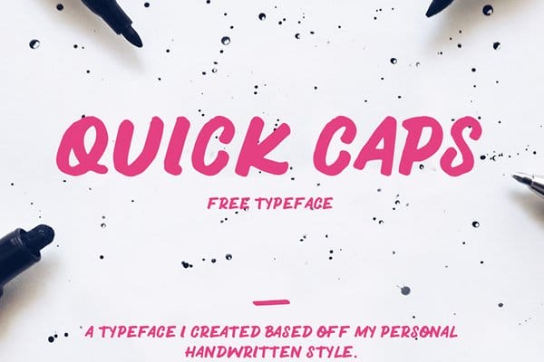 Quick Caps Typeface