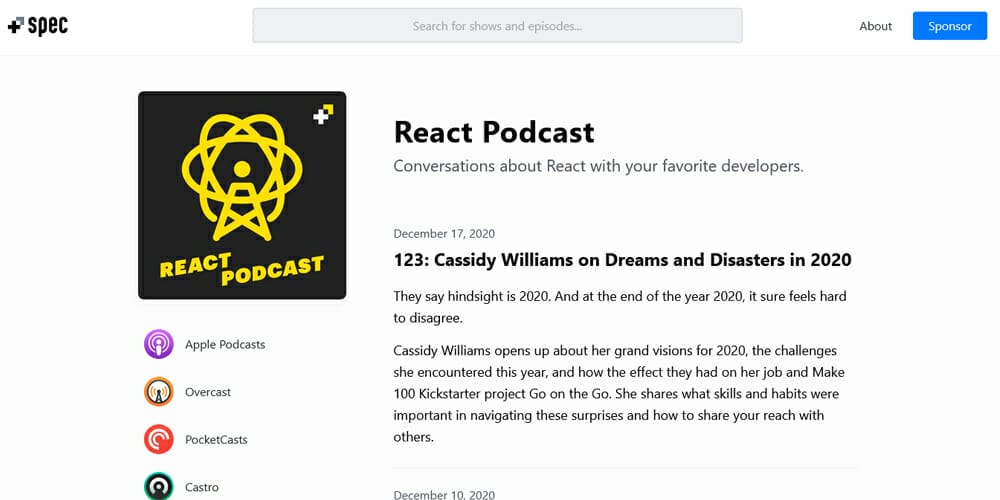 Best Places to Learn Web Development 174 React Podcast