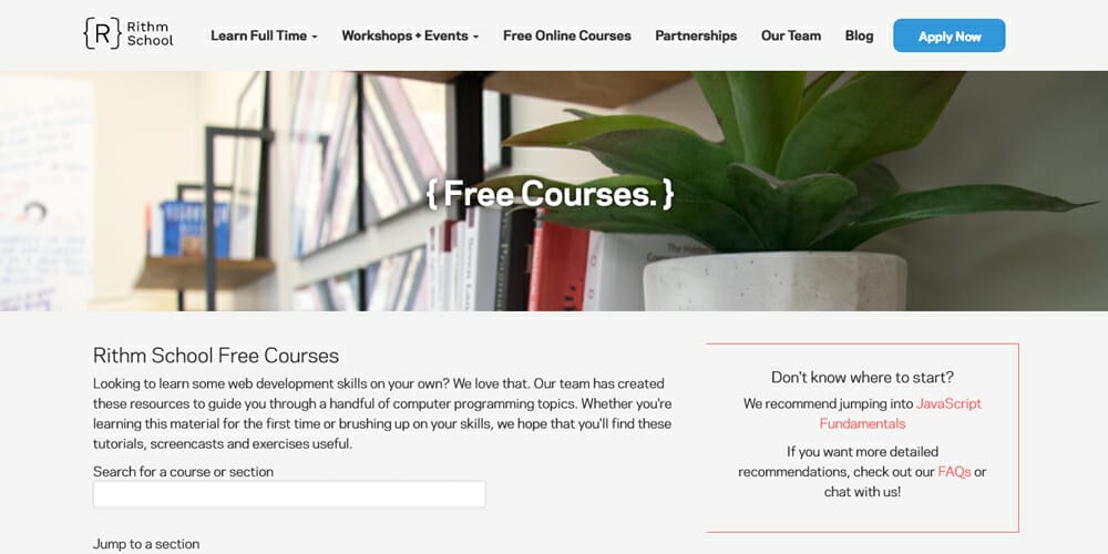 Best Places to Learn Web Development 75 Rithm School
