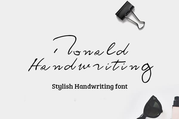 Ronald Handwriting