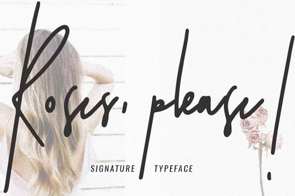 Roses Please Signature Typeface