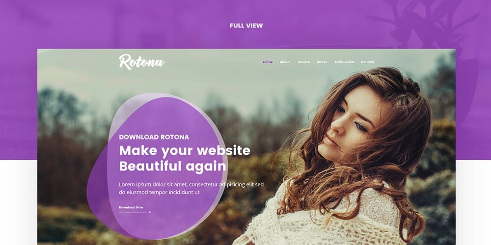 Free Agency Website Templates PSD 10 Rotona Creative Web Template PSD