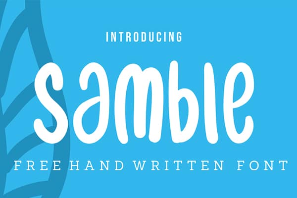 Samble Handwritten Font
