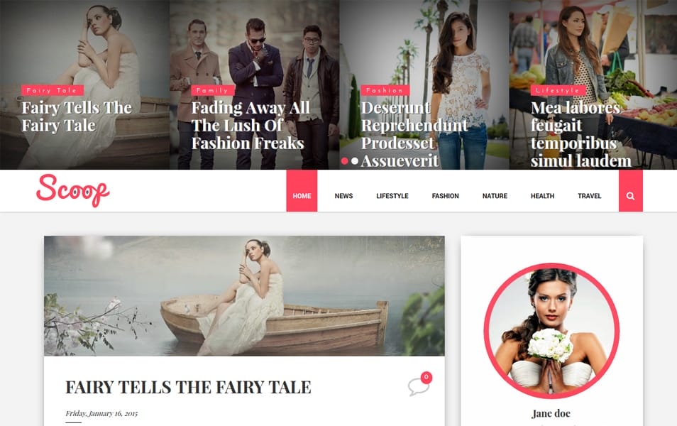 Scoop Fashion Responsive Blogger Template