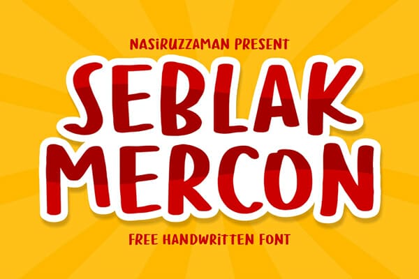 Seblak Mercon Font