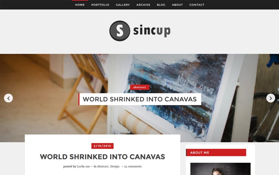 Sincup Magazine Blogger Template