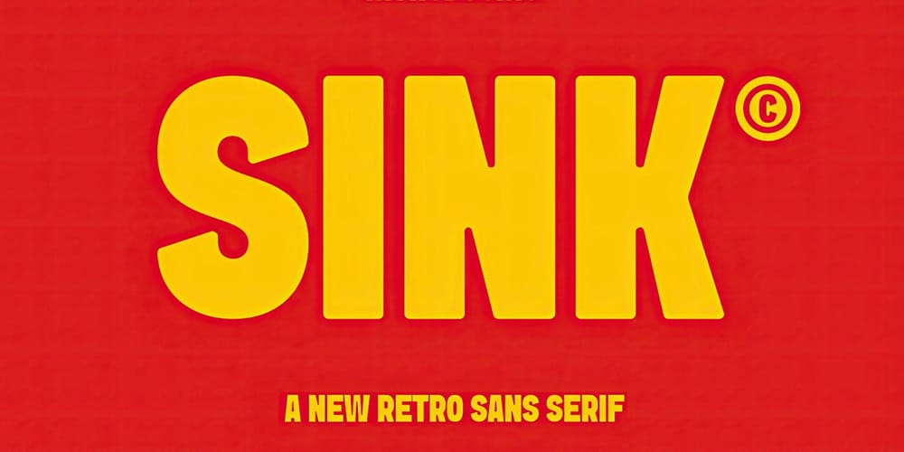 Sink Retro Sans Serif Font