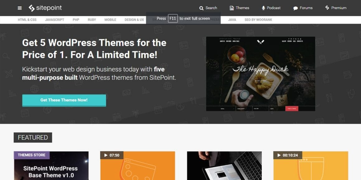 Best Places to Learn Web Development 81 Sitepoint