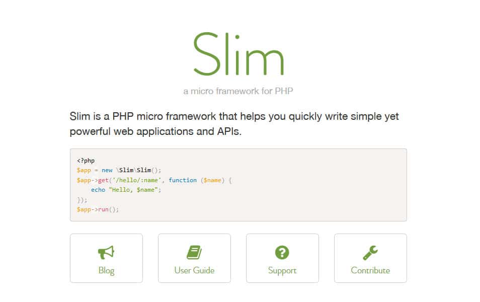 100+ Best PHP Frameworks for Web Developers 37 Slim Framework