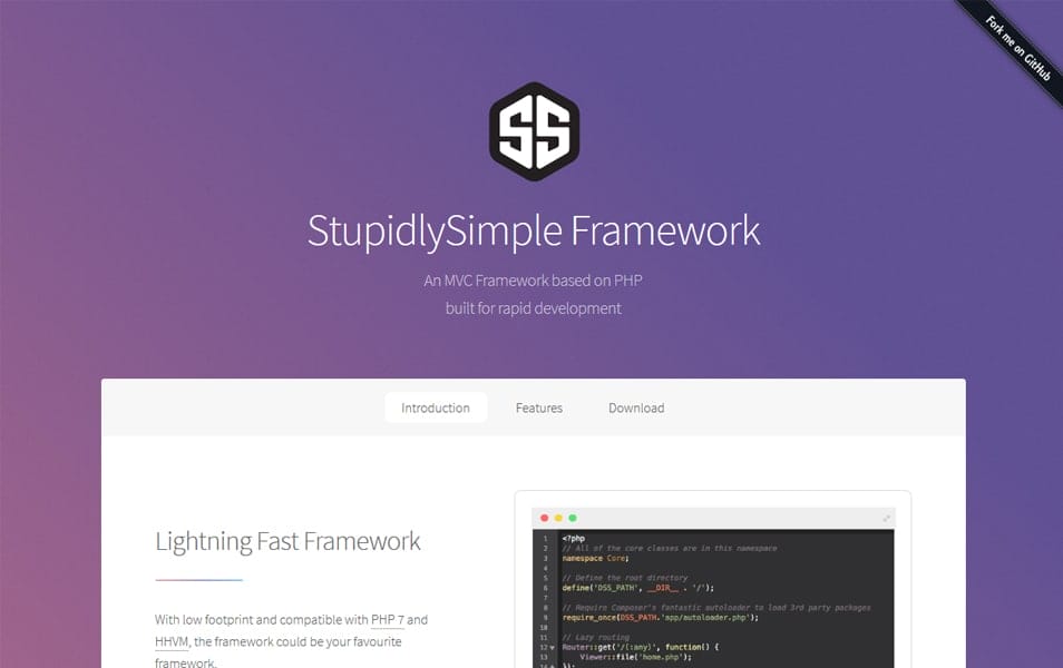 StupidlySimple Framework