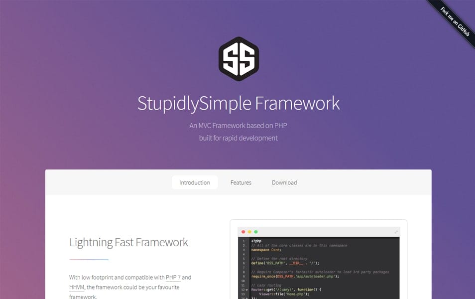 100+ Best PHP Frameworks for Web Developers 14 StupidlySimple Framework