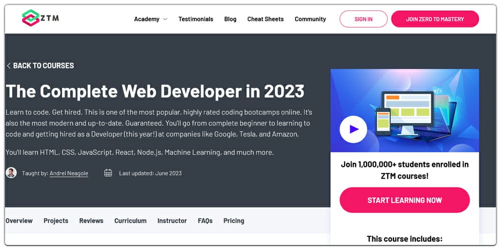 The Complete Web Developer in 2023