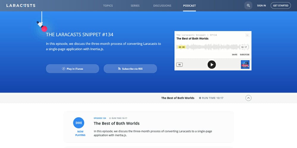 Best Places to Learn Web Development 158 The Laracasts Snippet