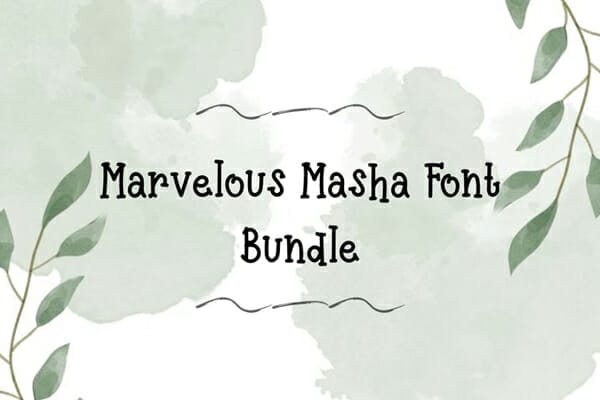 The Marvelous Masha Font