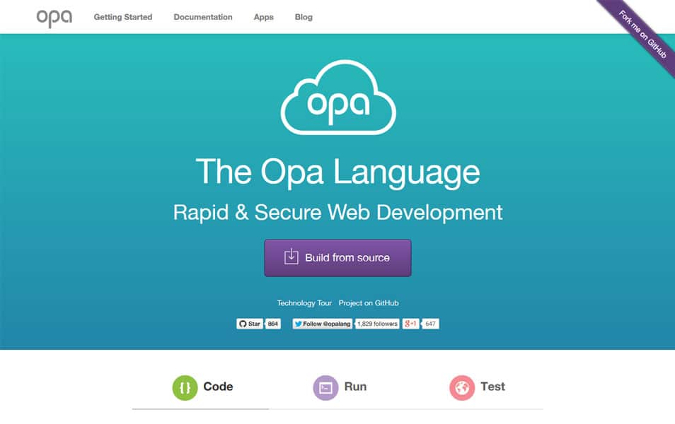 100+ JavaScript Frameworks for Web Developers 63 The Opa Language