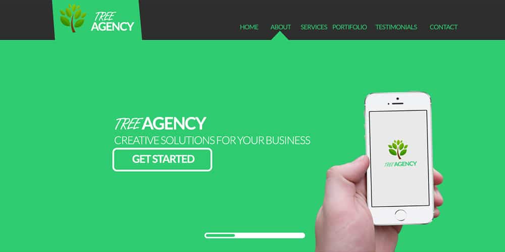 Free Agency Website Templates PSD