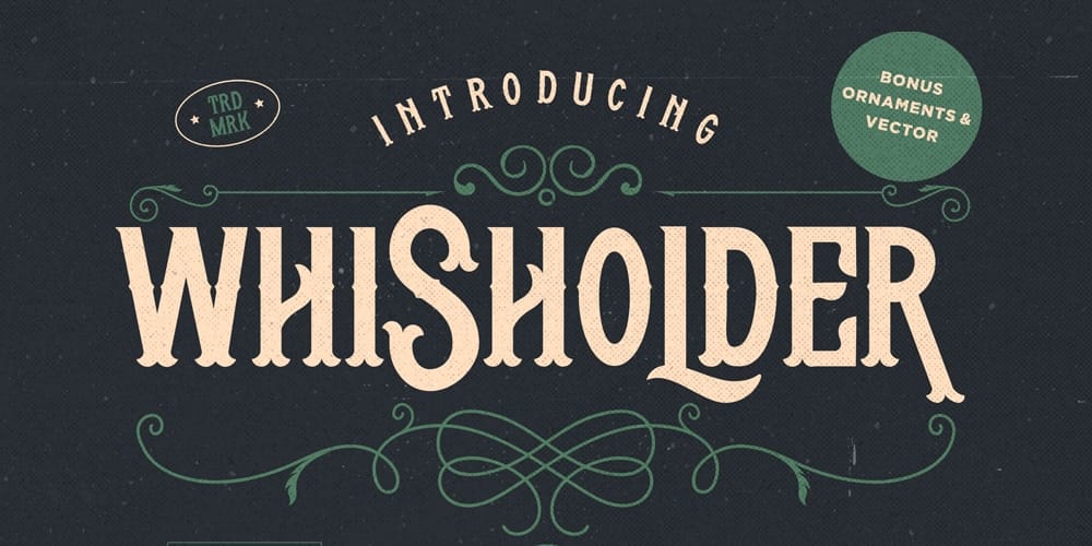 Whisholder Vintage Retro Typeface