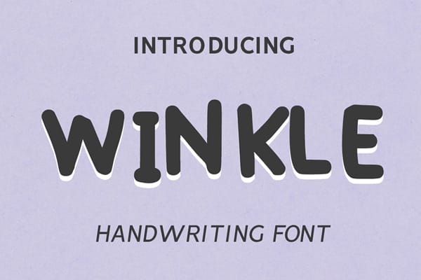 Winkle Handwriting Font