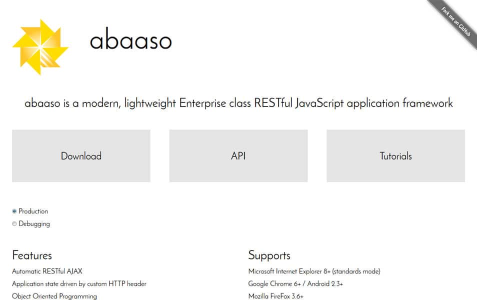 100+ JavaScript Frameworks for Web Developers 93 abaaso