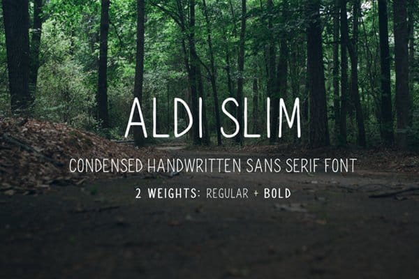 Aldi Slim Font