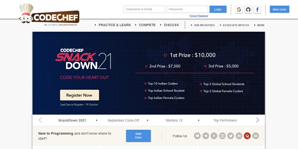 Best Places to Learn Web Development 95 codechef