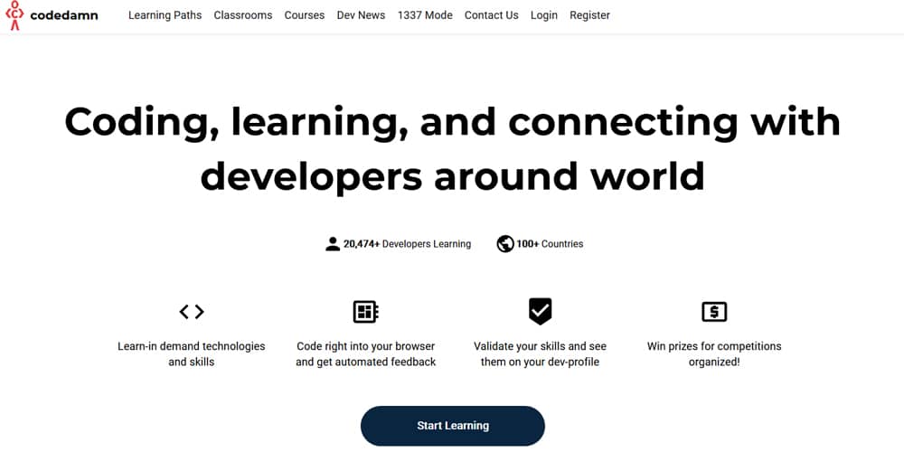 Best Places to Learn Web Development 83 Codedamn