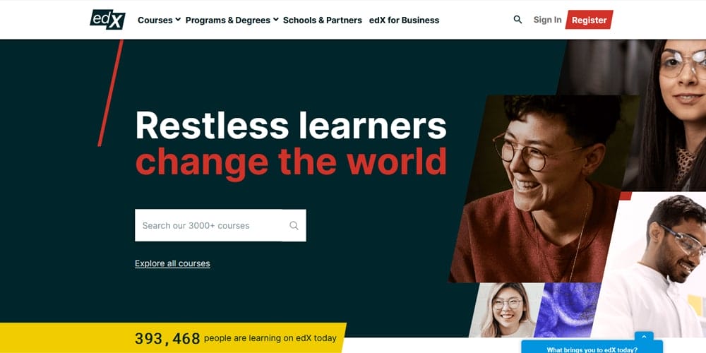 Best Places to Learn Web Development 86 edX