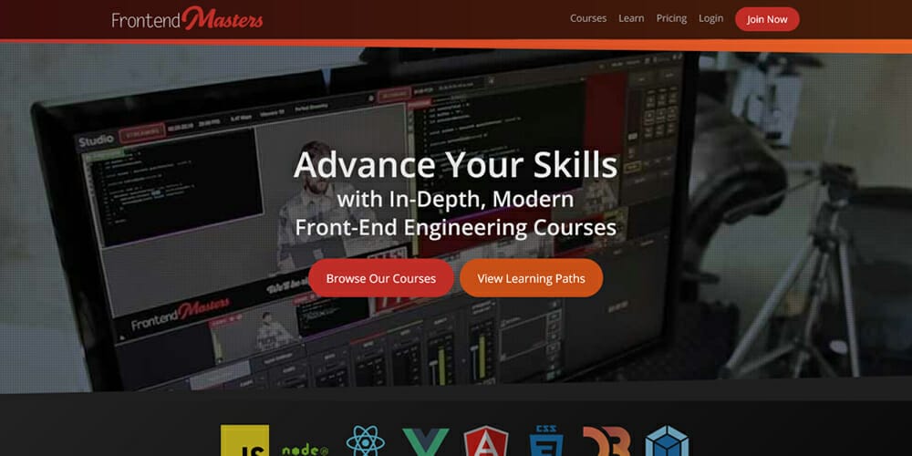 Best Places to Learn Web Development 87 frontendmasters