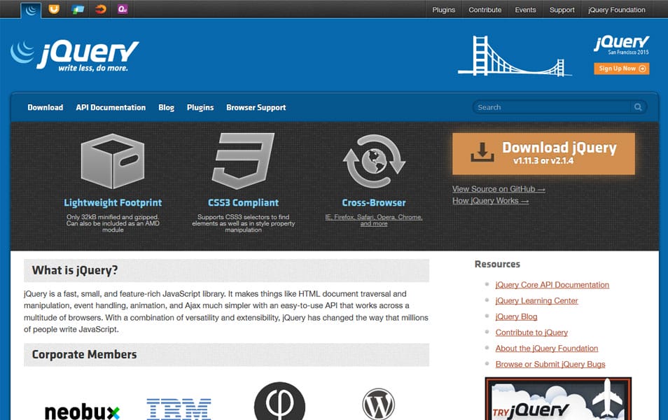 100+ JavaScript Frameworks for Web Developers 41 jQuery