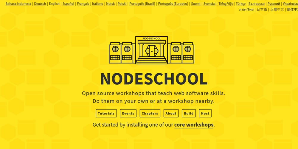 Best Places to Learn Web Development 34 nodeschool