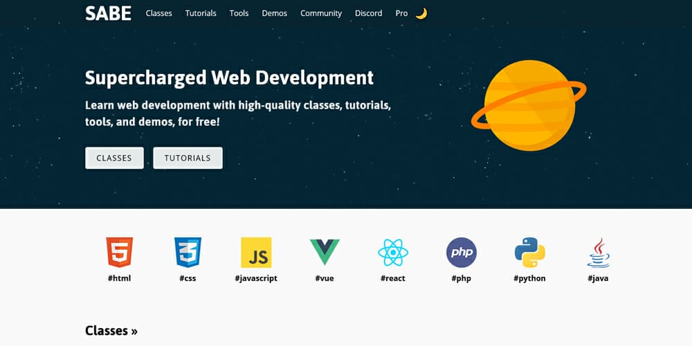 Best Places to Learn Web Development 65 sabe