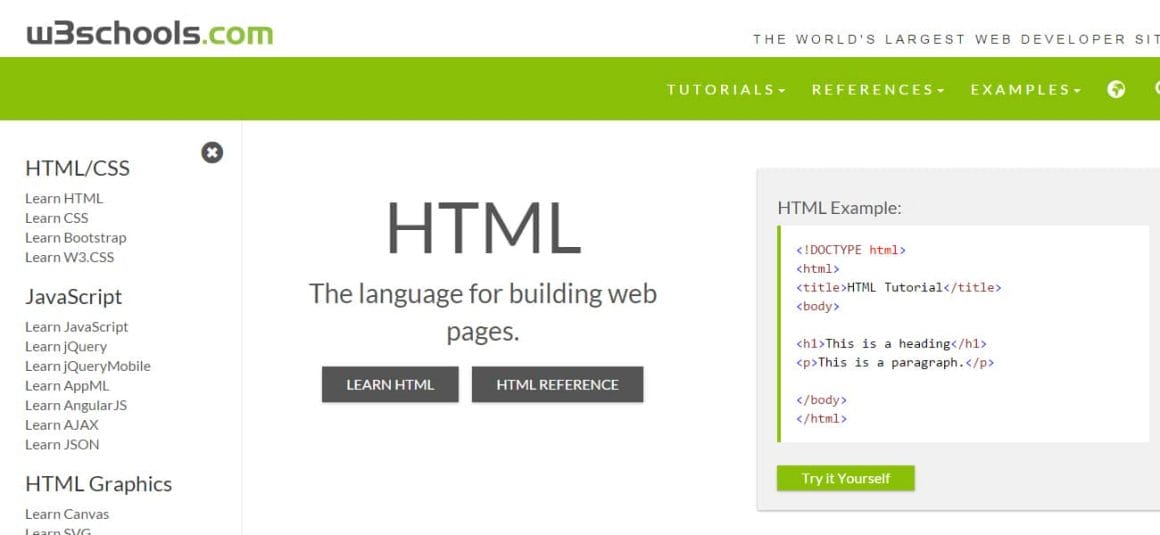 Best Places to Learn Web Development 63 w3schools