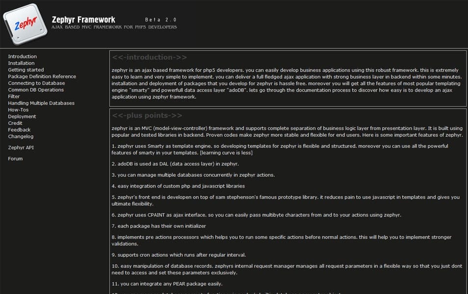 100+ Best PHP Frameworks for Web Developers 75 zephyr