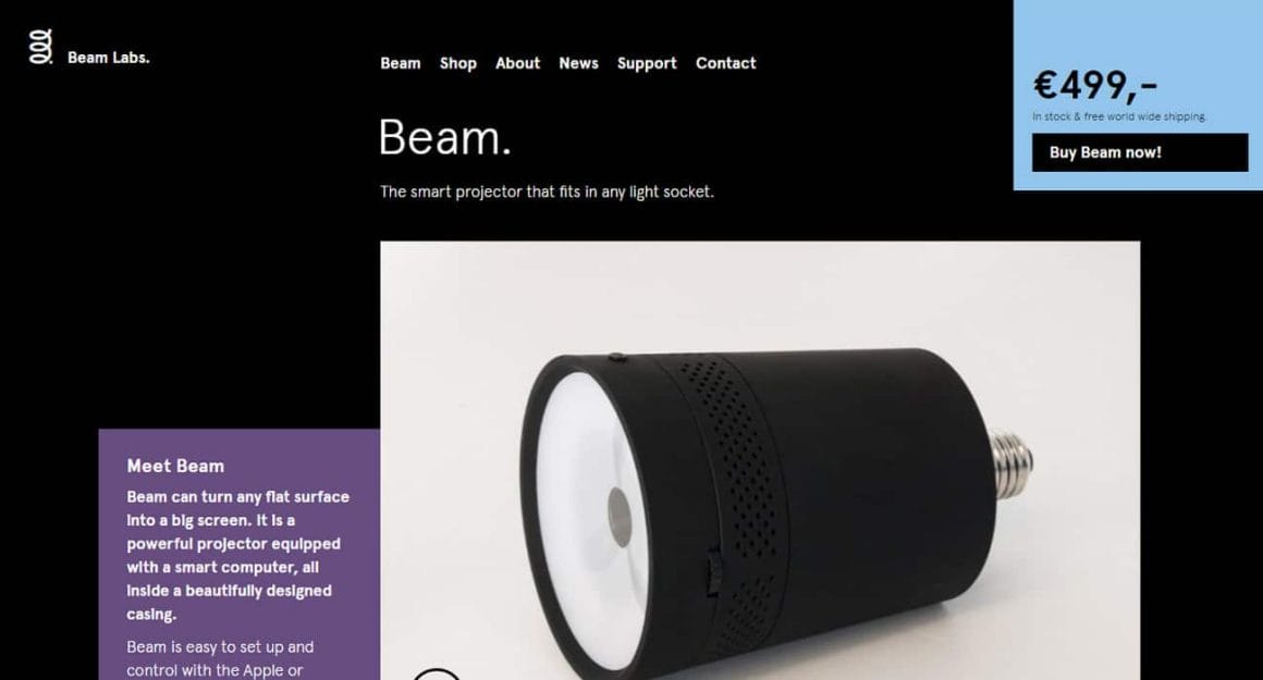 Best Product Website Inspiration 32 Beam Labs