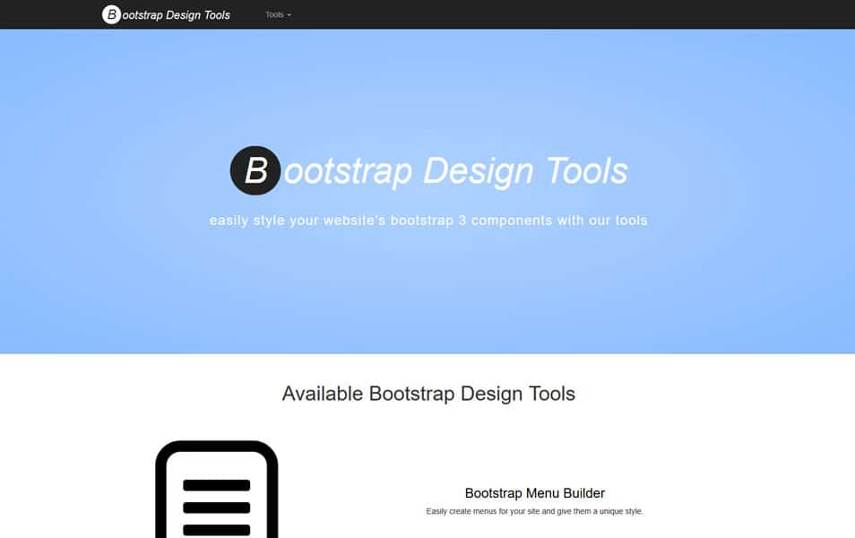 Bootstrap Design Tools