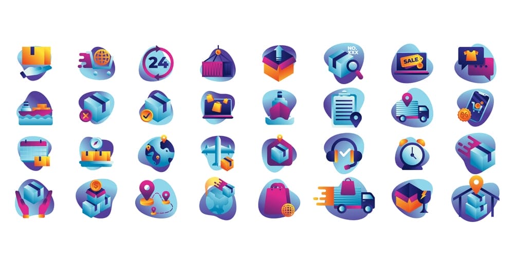 Delivery E-commerce Icons