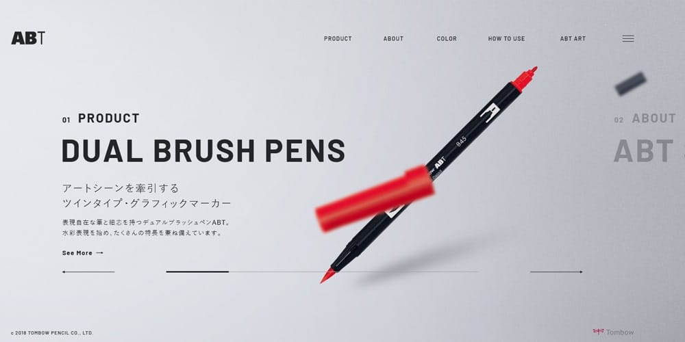 Best Product Website Inspiration 94 Dual Brush Pen ABT