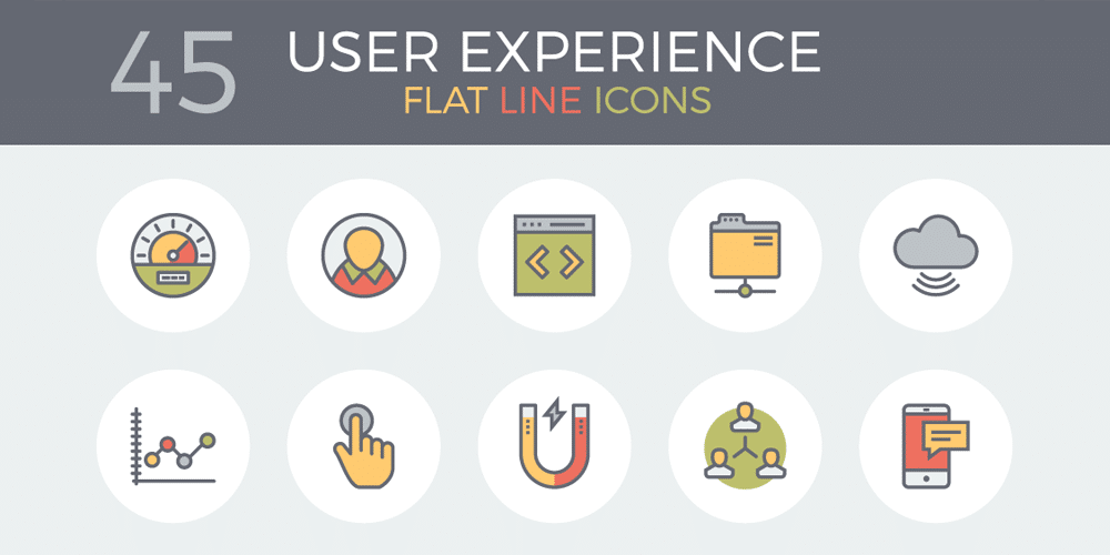 Latest Free E-commerce Icon Sets 16 Flat and Line E Commerce Icons