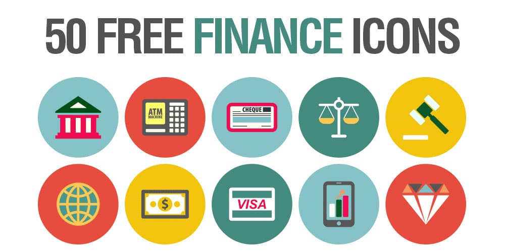 Latest Free E-commerce Icon Sets 22 Free Finance Icons Set