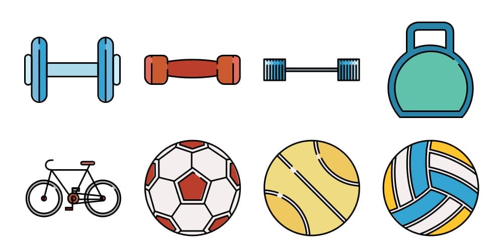 Free Responsive Sports Icons