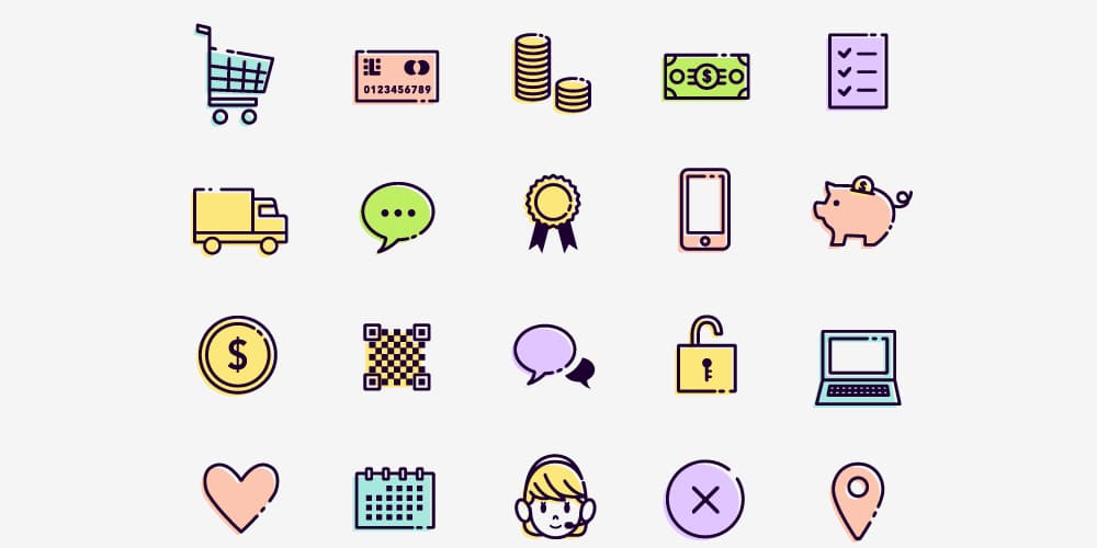 Latest Free E-commerce Icon Sets 46 Free eCommerce Icons