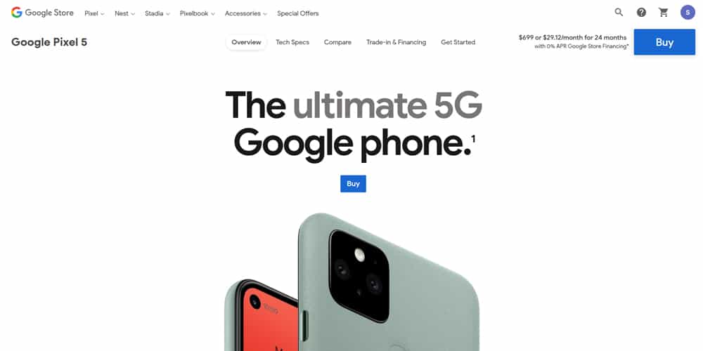 Best Product Website Inspiration 99 Google Pixel 5