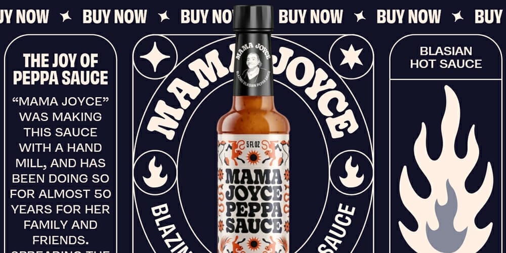 Best Product Website Inspiration 15 Mama Joyce Peppa Sauce