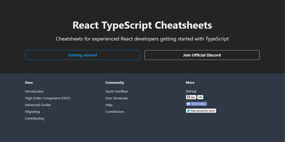 React TypeScript Cheatsheets