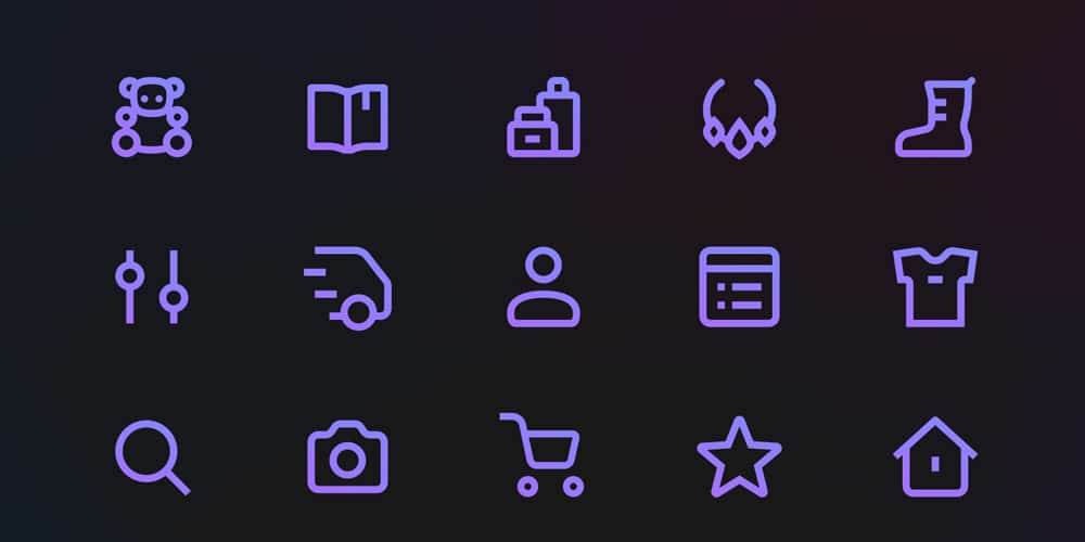 Runstore E commerce Icons