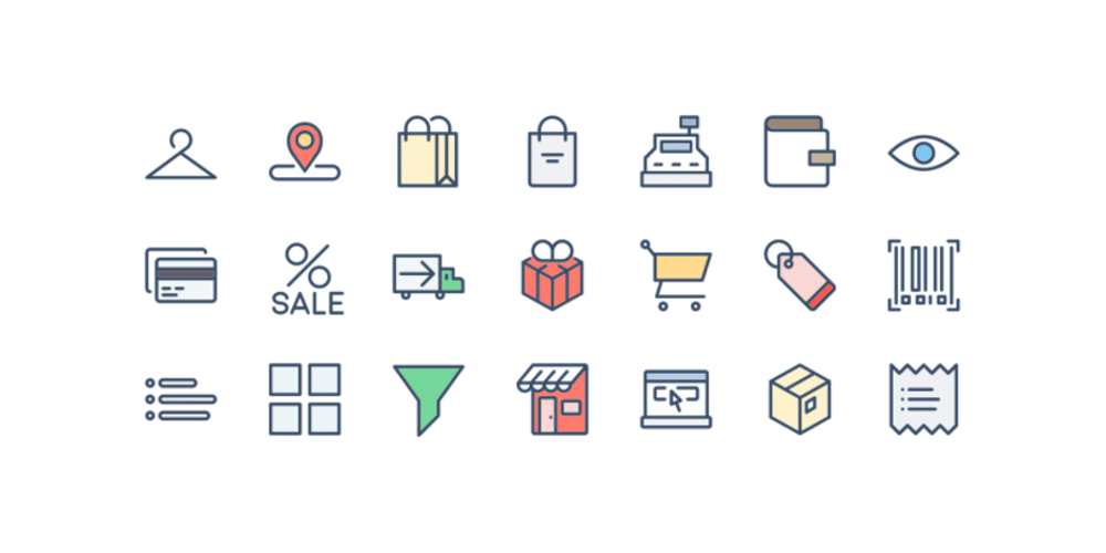 Latest Free E-commerce Icon Sets 20 Shopping and e-commerce Icons