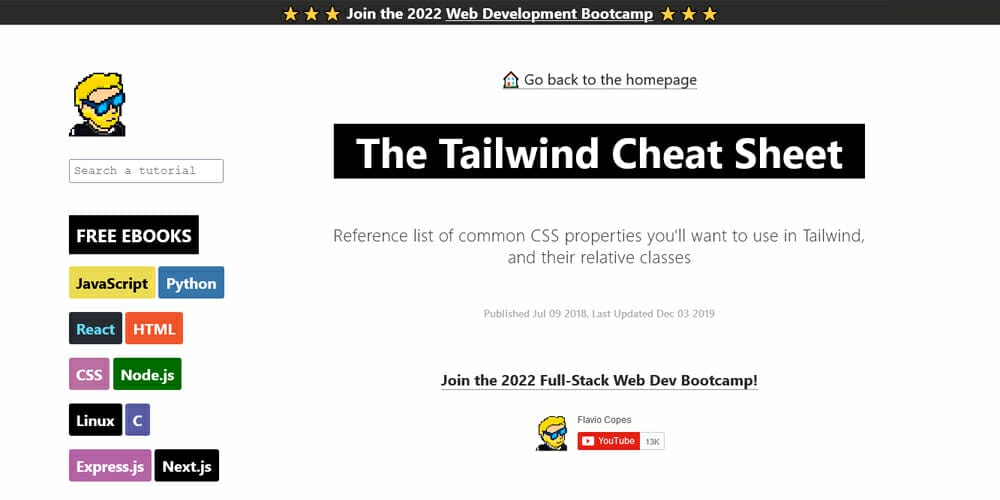 The Tailwind Cheat Sheet