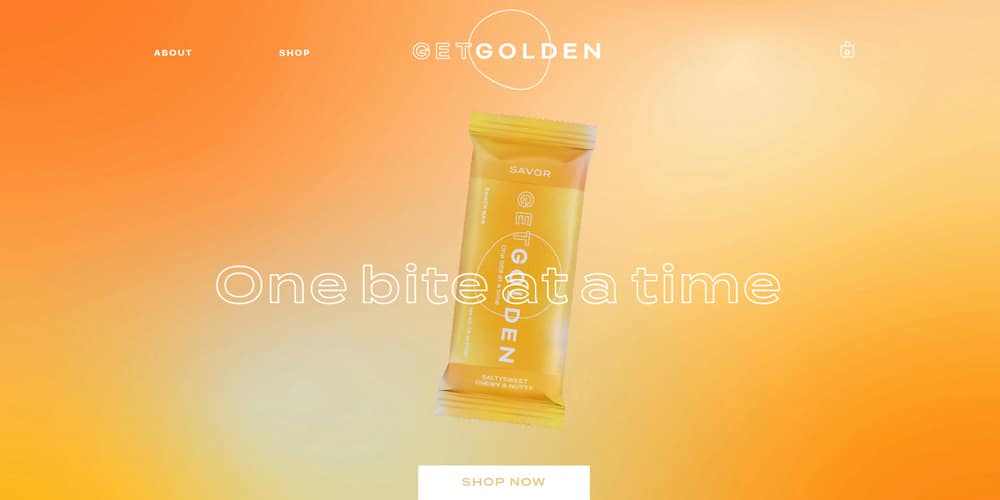 Best Product Website Inspiration 27 get golden