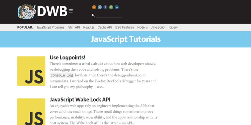 Best Free JavaScript Books 58 David Walsh Javascript Tutorials