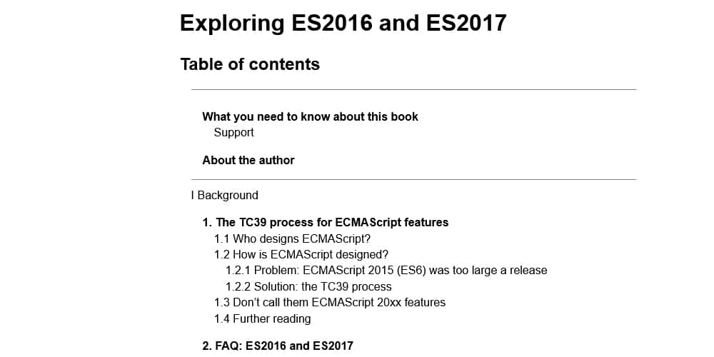 Exploring ES2016 and ES2017